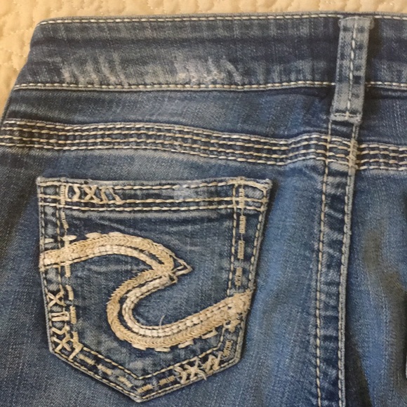 SILVER Tuesday Low Capri Jeans size 29 - Picture 11 of 14